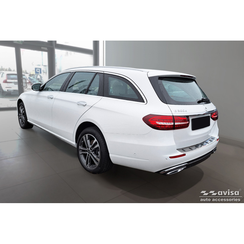 Avisa Stainless Steel Rear bumper protector  Mercedes E-Class Estate S213 2016-2023 (incl. E53 AMG) 'STRONG EDITION'