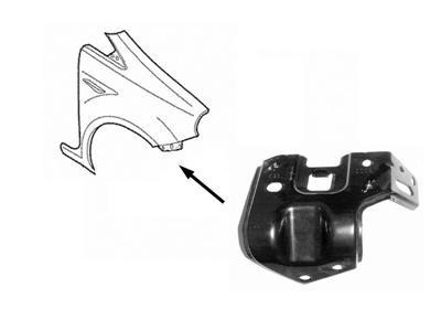 spatbordsteun, rechts Fiat Punto/Grande Punto, 2005-2014