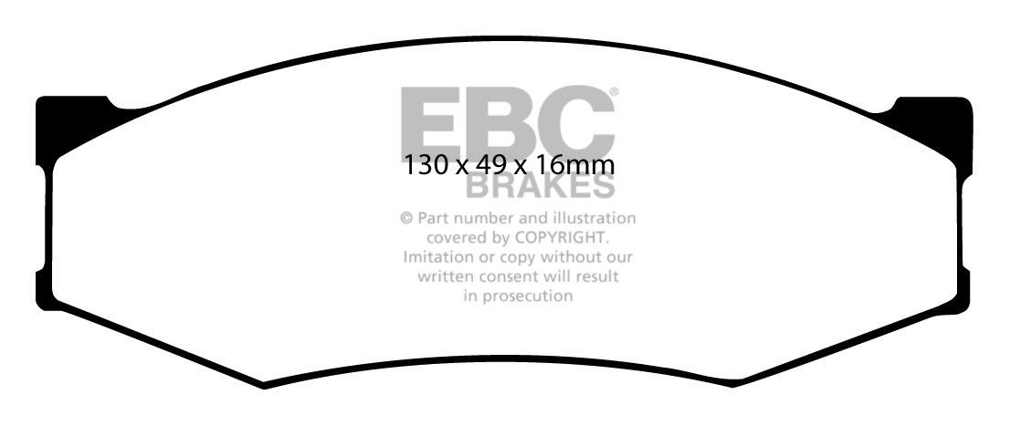 EBC Brakes NISSAN Skyline (R31) 1.8 85-89 Remblokken voorzijde g
