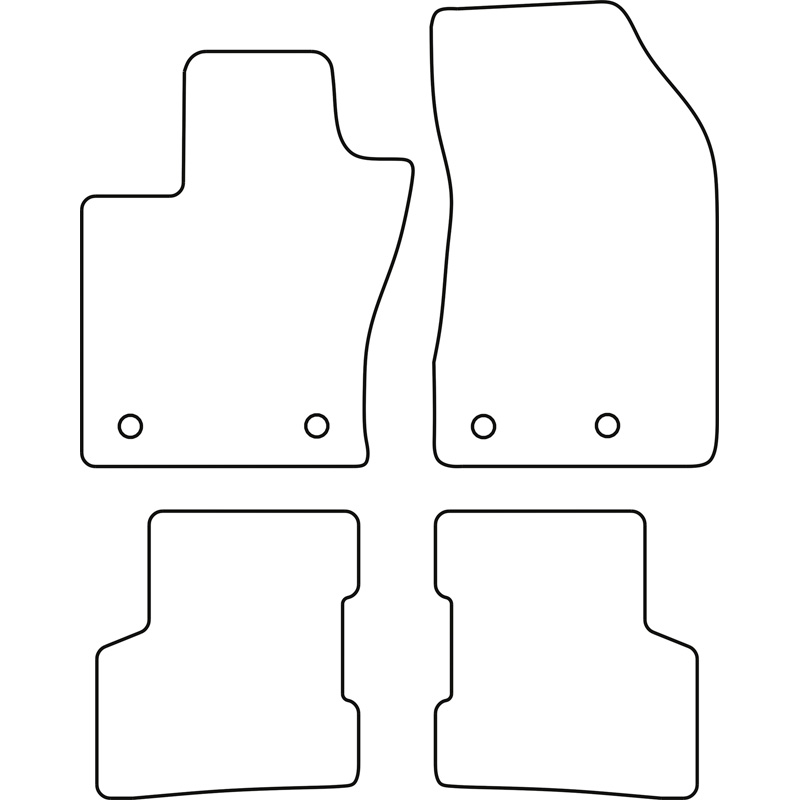 Set car mats  Jeep Renegade 2014-