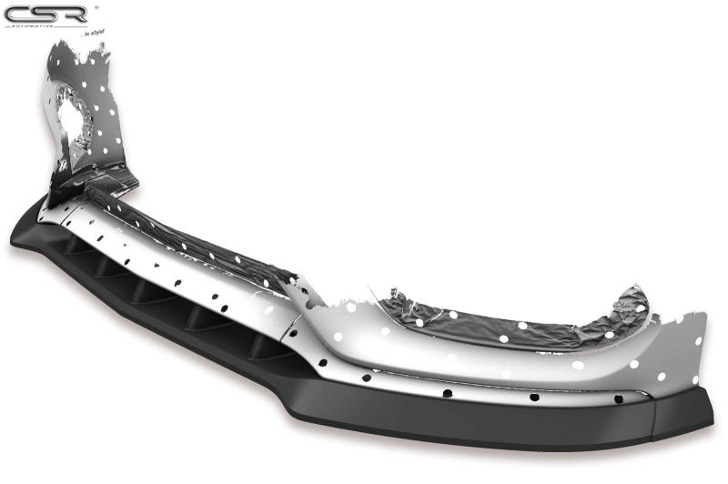 Voorspoiler passend voor Mercedes C205/A205 Coupe/Cabrio Glans Zwart