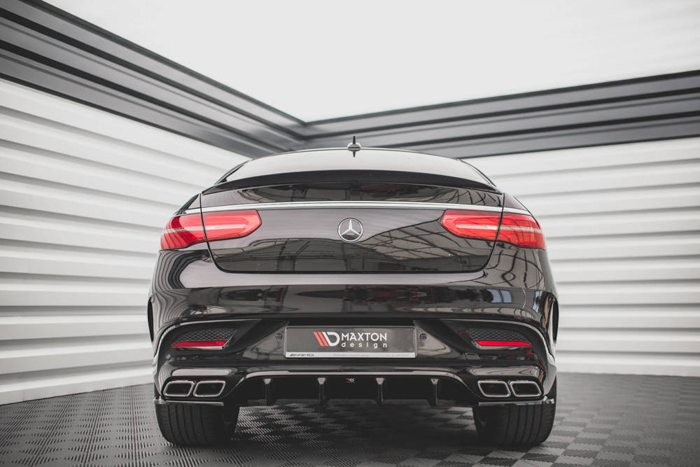 Diffuser passend voor Mercedes GLE 63 AMG Maxton Design glans zwart