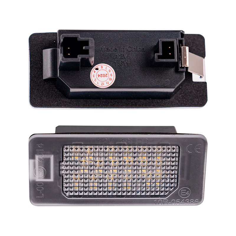 Set LED License Plate Lights  Fiat 500X (6X) 2018-2022 / 500X (7X) 2021- / 500e 2020- / Abarth 500 EV 2023- & Alfa Romeo Tonale 2022-