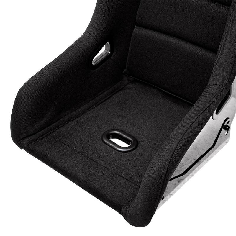 Sport seat 'BS1' - Black - Non-reclinable fibreglass back-rest - incl. slides