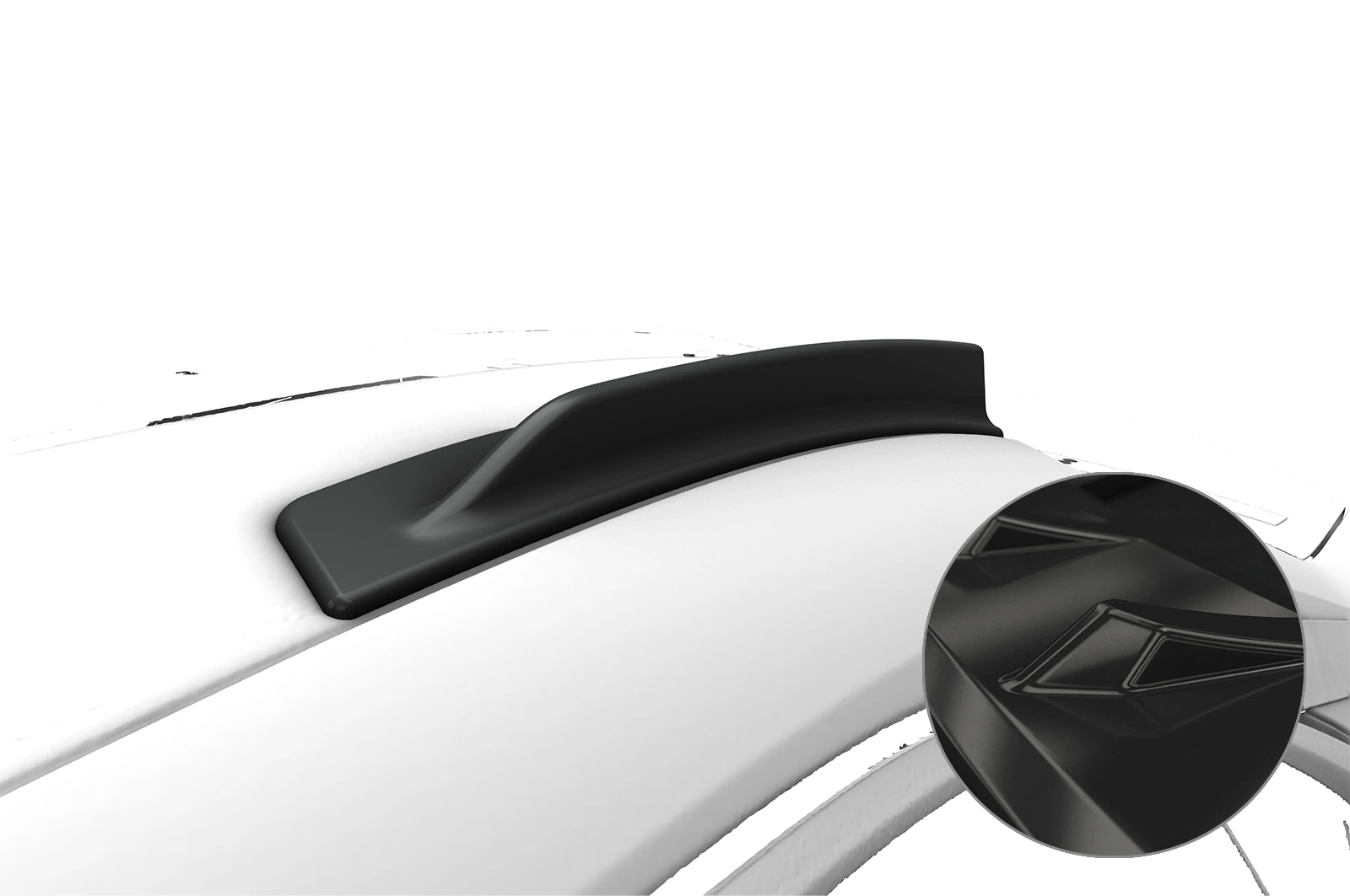 Roof Fins with ABE Audi A3 / S3 / RS3 8Y Sedan 2020– Gloss Black