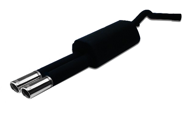 muffler Audi A4 B5 1994-2001 RVS eindstuk 2x70mm rond ulter