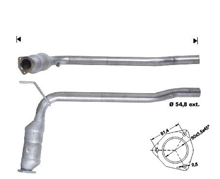 VW TRANSPORTER 2.5TD 2461 cc 75 Kw / 102 cv AUF Magnaflow CAT Bo