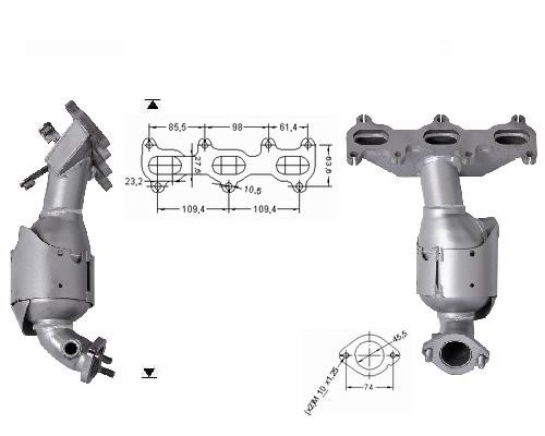 Hyundai COUPE 2.7i V6 24V 2657 cc 123 Kw / 167 cv 6BA Magnaflow