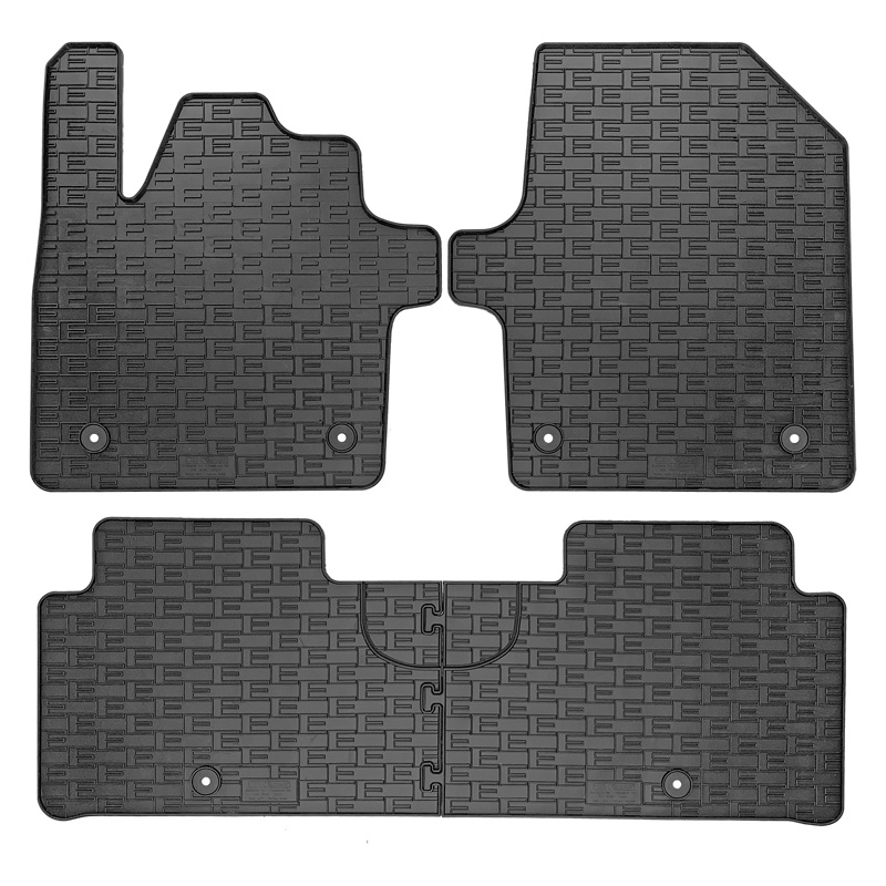 Rubber car mats set  Kia EV6 2021- (3-pieces + fixing system)