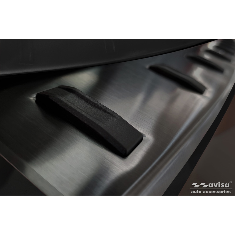 Black Stainless Steel Rear bumper protector  BMW X1 U11 / X1 U11 xLine 2022- 'STRONG EDITION'