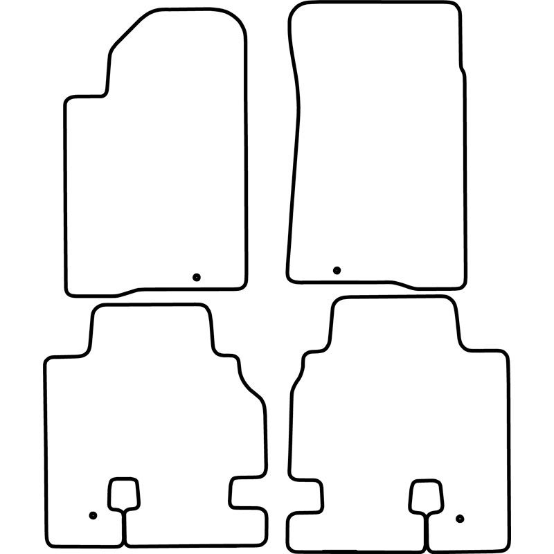 Set car mats  Ssang Yong Kyron 2005-2009