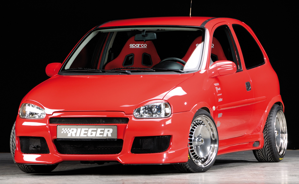 Sideskirts Opel Corsa B GTC Rieger with uitsnede