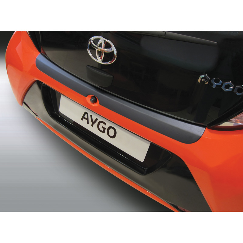 ABS Rear bumper protector  Toyota Aygo 3/5 doors 7/2014- Black