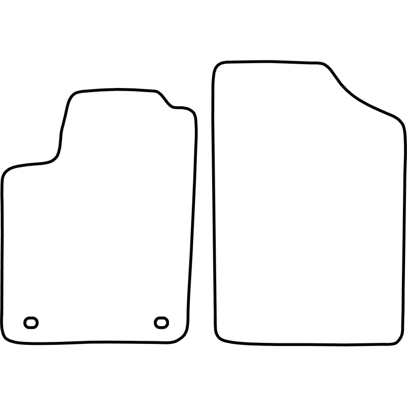 Set car mats  Peugeot Partner 1997-2005 (only front)