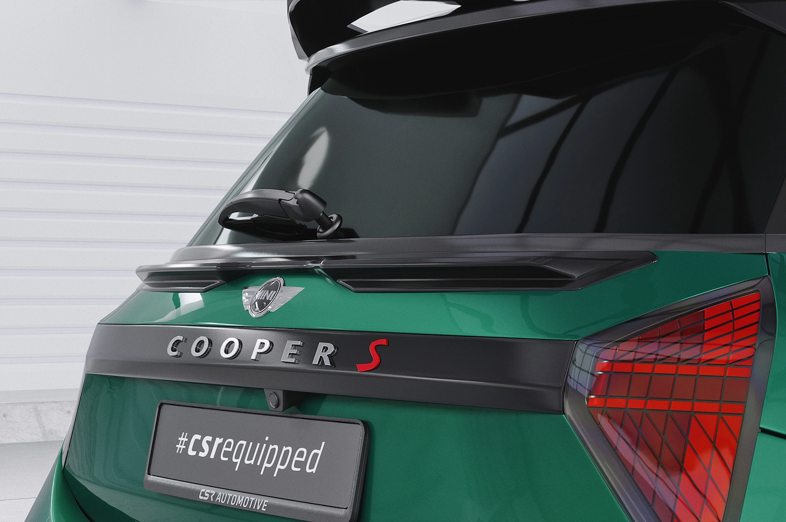 Achterspoiler Mini F66 glans zwart