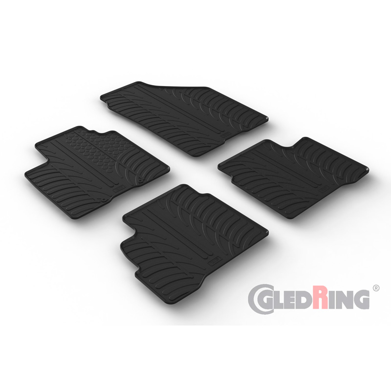 Rubber car mats set  Suzuki Swift VI 5-doors 2024- (T profile 4-pieces)