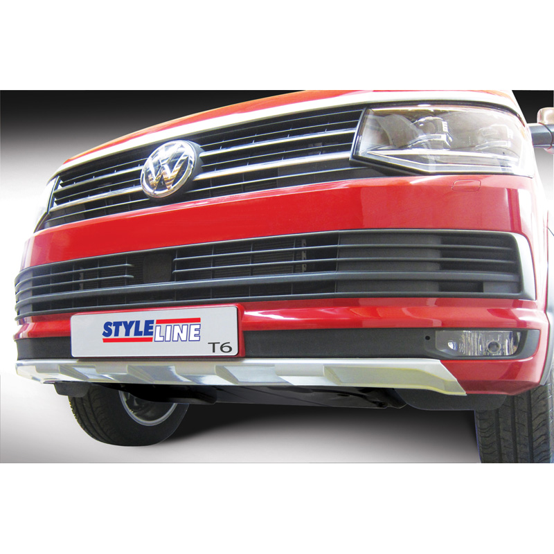 RGM Front spoiler 'Skid-Plate'  Volkswagen Transporter T6 2015-2020 Silver