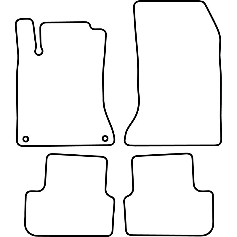 Set car mats  Mercedes CLA W117 2013-