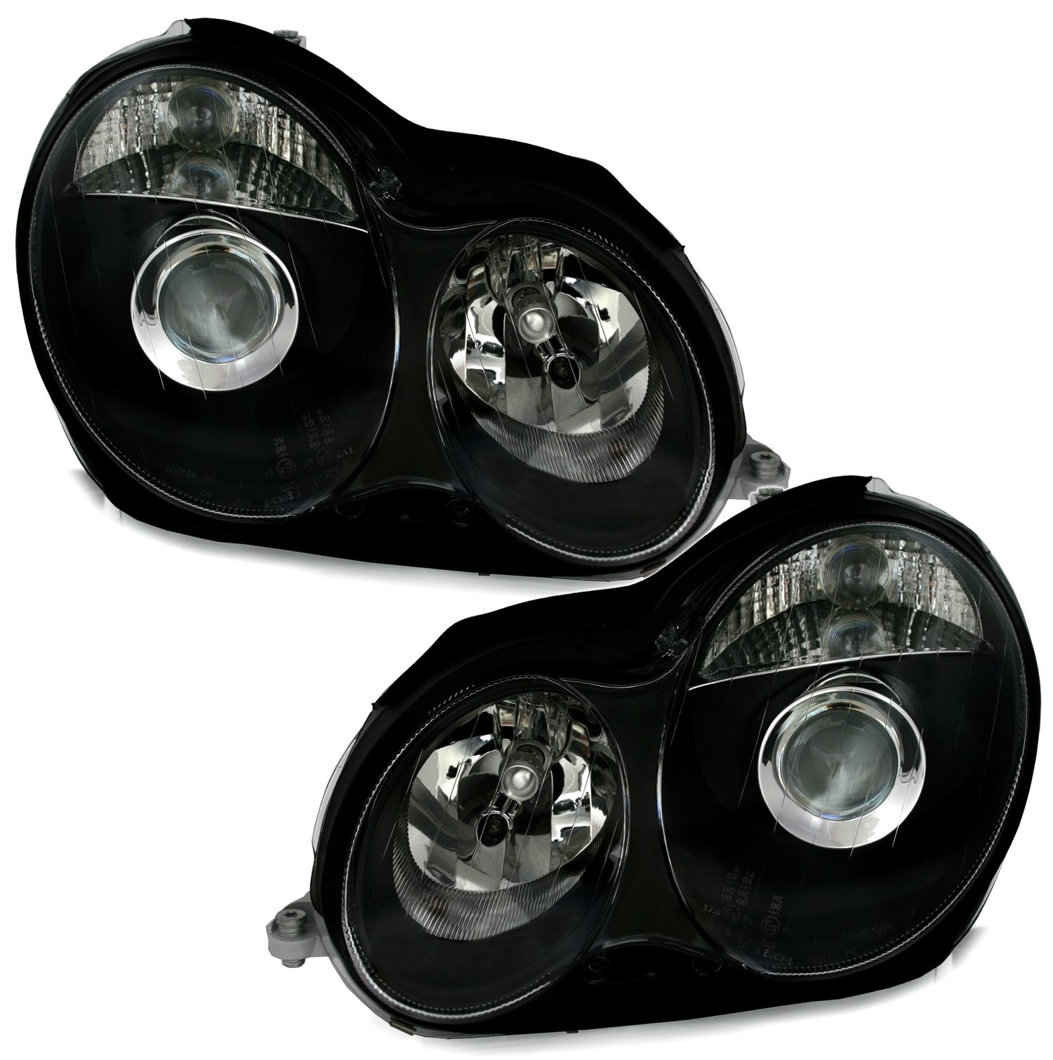 Headlights Mercedes W203 New Black