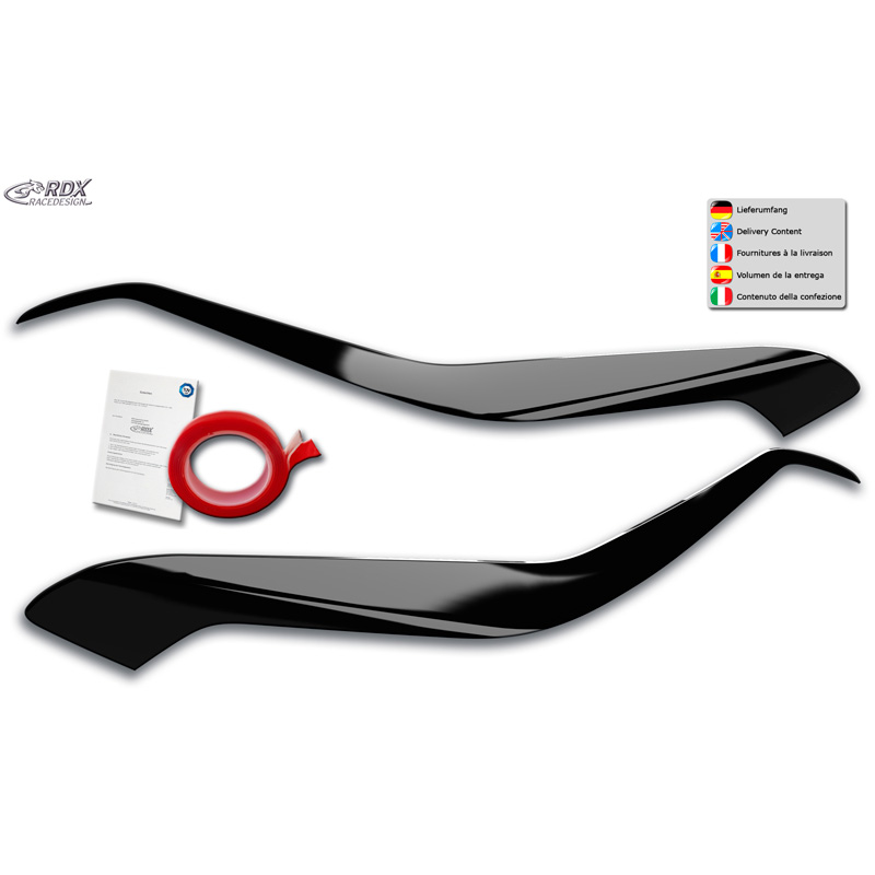 Head light spoilers  Kia Sportage 2015-2022 (ABS Gloss Black)