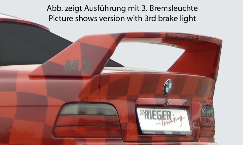 Achterspoiler BMW E36 Coupe without 3e remlicht Rieger