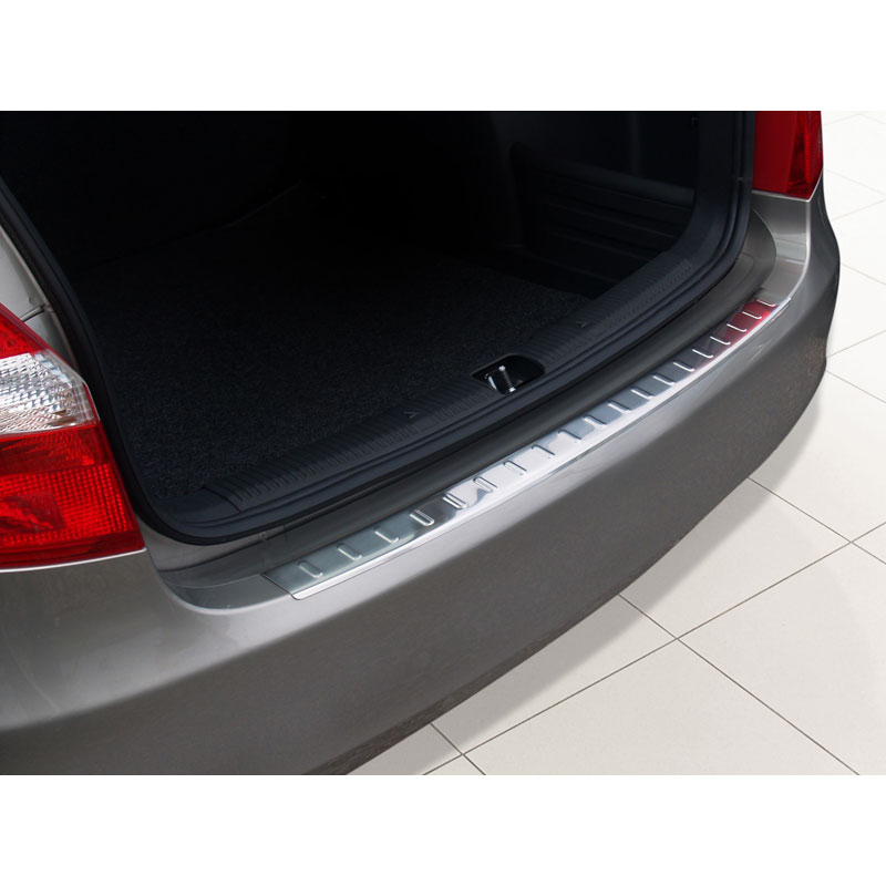 Stainless Steel Rear bumper protector  Skoda Fabia II Combi 2007- 'Ribs''