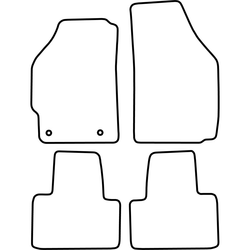 Set velour car mats  Fiat Punto 2003-2010