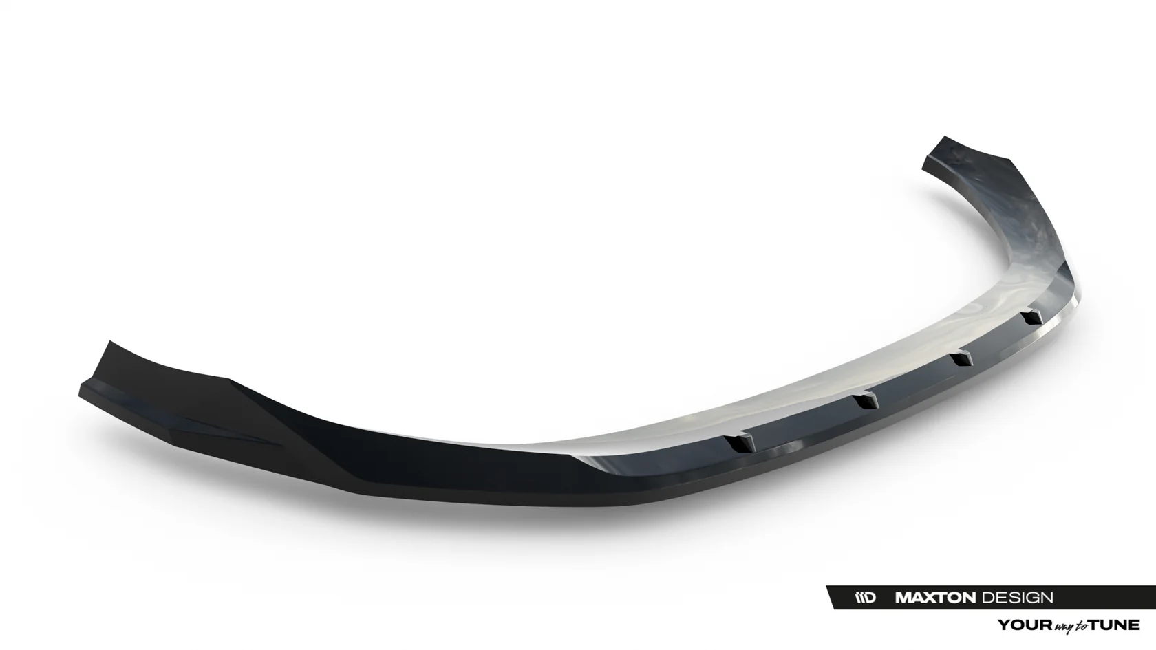 Voorspoiler passend voor Audi SQ5 / Q5 S-Line Sportback / SUV Mk3 Maxton Glans Zwart