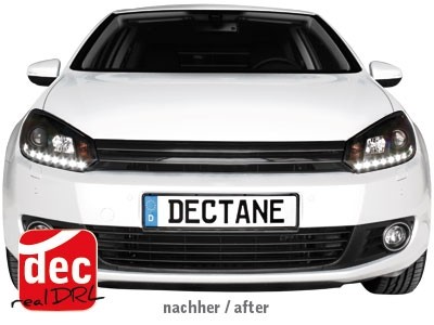 Headlights fits VW Golf VI Devil Eyes Dayline