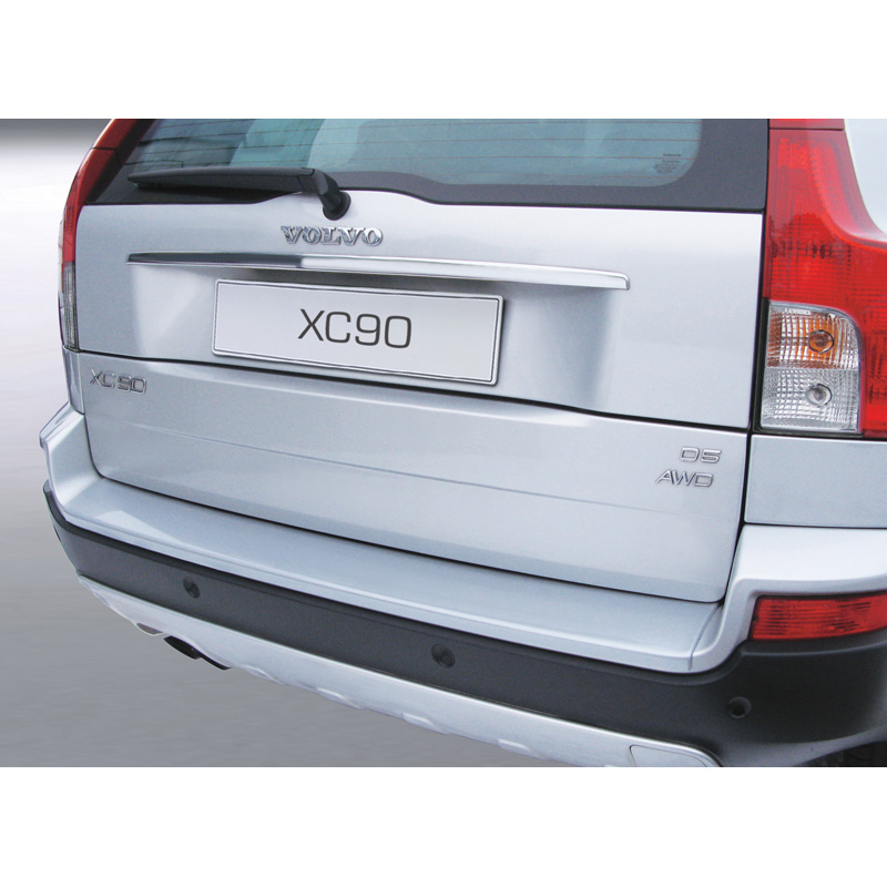 ABS Rear bumper protector  Volvo XC90 (for painted bumpers) Silver
