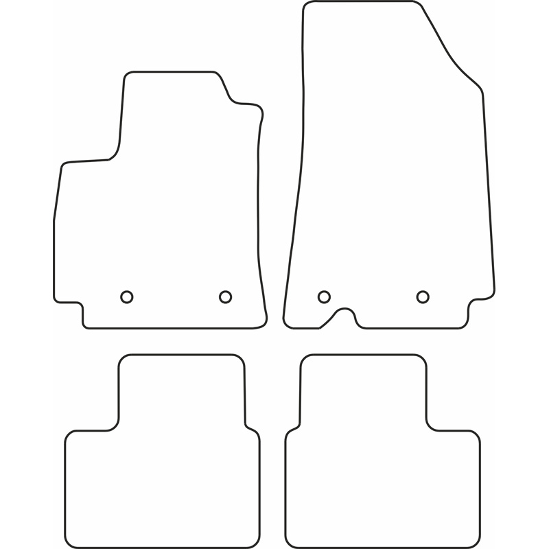 Set car mats  Renault Arkana 2020-