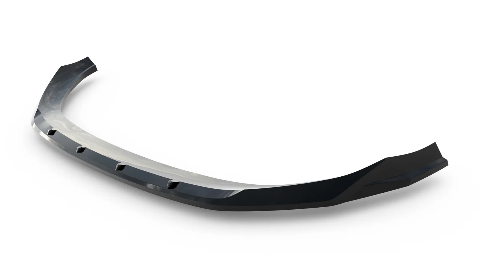 Voorspoiler passend voor Audi Q5 S-Line Sportback / SUV Mk3 2024 - Maxton Glans Zwart