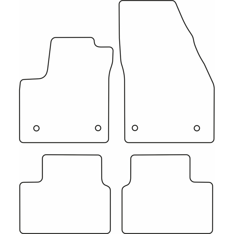 Set car mats  Opel Meriva B 2010-