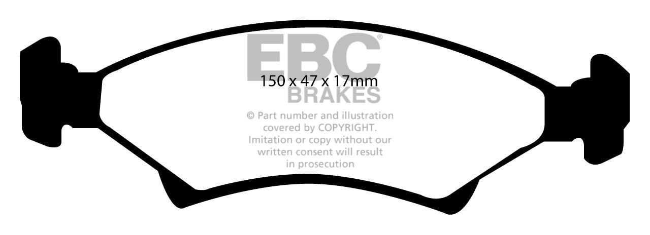 EBC Brakes KIA Mentor 1.5 96-2001 Remblokken voorzijde