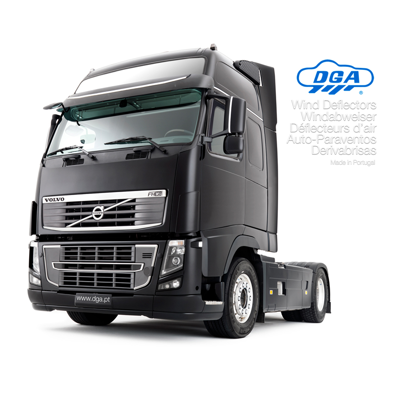 DGA Wind Deflectors  Volvo FH 2013- & FMX 2020- (2-pieces)