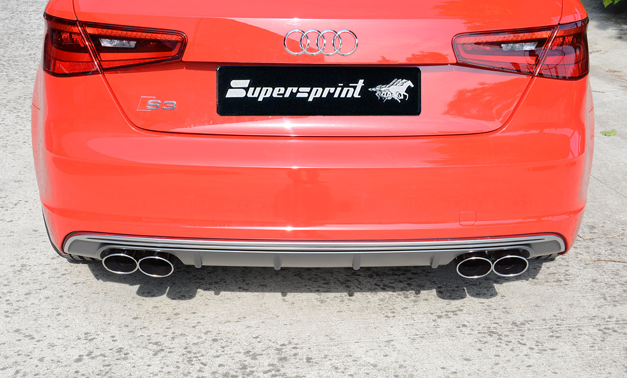 AUDI A3 8V QUATTRO 1.8 TFSi (180 Hp) 2013 -> 2015 Endpipe kit 100x75 Right + 100x75 Left