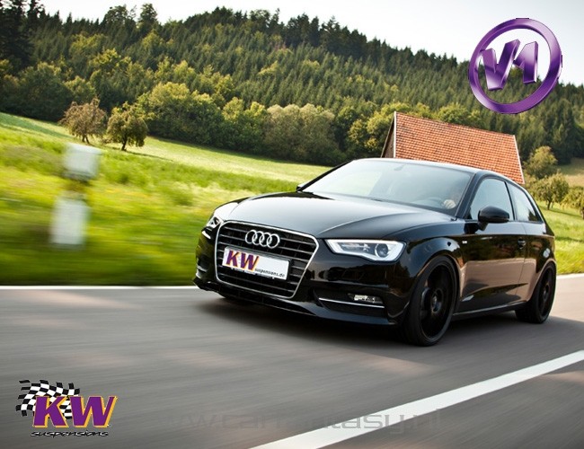 Coilover KW V1 inox Audi A3 Cabrio 8P 2.0TDI 04/2008-