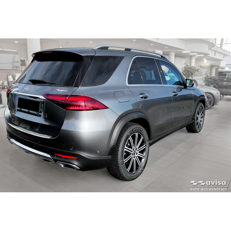 Stainless Steel Rear bumper protector  Mercedes GLE II (W167) Facelift excl. AMG 2023- 'Ribs'