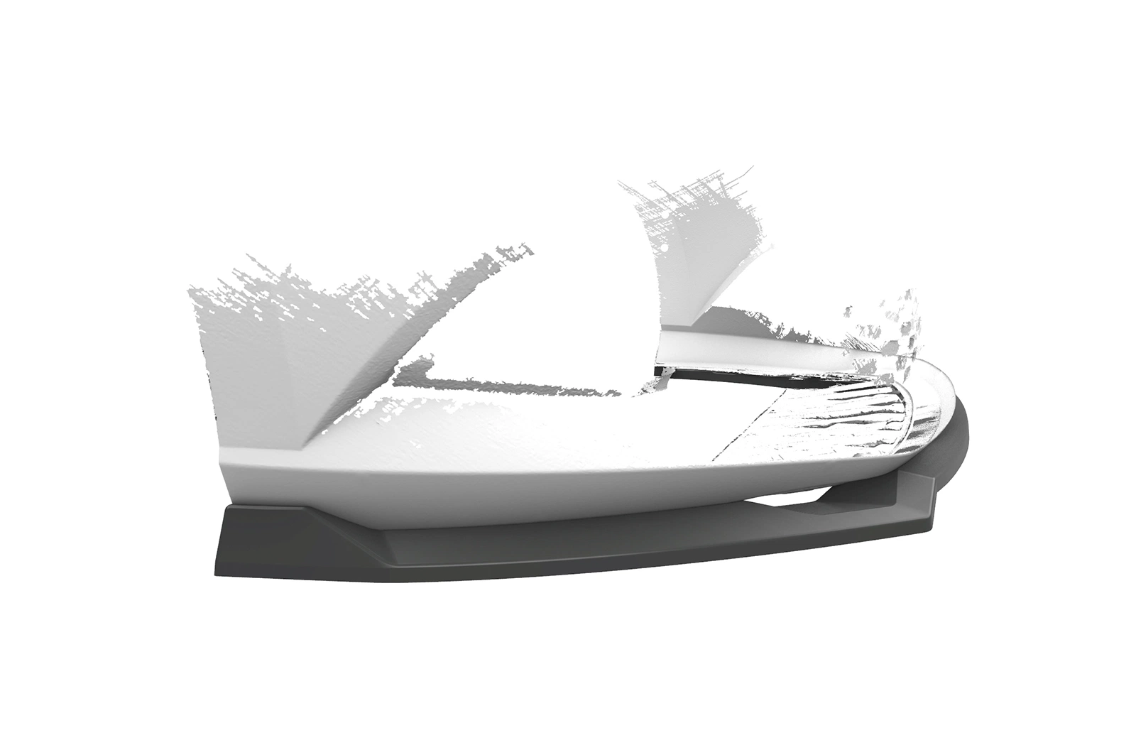 Voorspoiler passend voor Skoda Fabia 3 (Typ NJ) 2019-2021 Facelift – Glans Zwart CSR