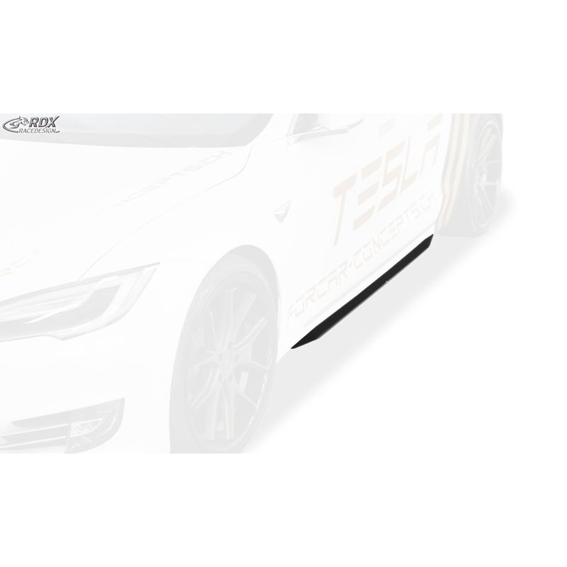 Side skirts 'Slim'  Tesla Model S 2014-2016 & 2016- (ABS glossy black)