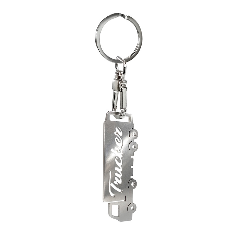 Stainless steel key chain - Trucker/Truck