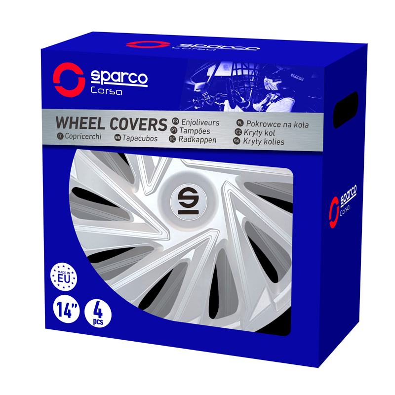 Sparco Wheel Covers Varese - 15-inch - Silver - Set of 4 pieces