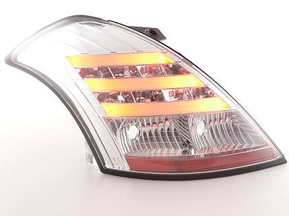 Rear lights Suzuki Swift with Tube and LED 11- Chrome