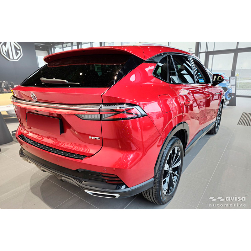 Avisa Black Mirror Stainless Steel Rear bumper protector  MG HS/EHS II 2024- 'Ribs'