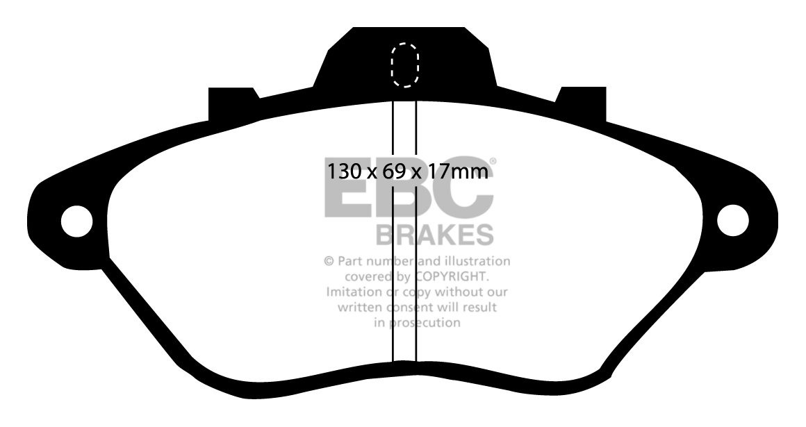EBC Brakes CITROEN XM 3.0 Sedan 89-91 Remblokken voorzijde