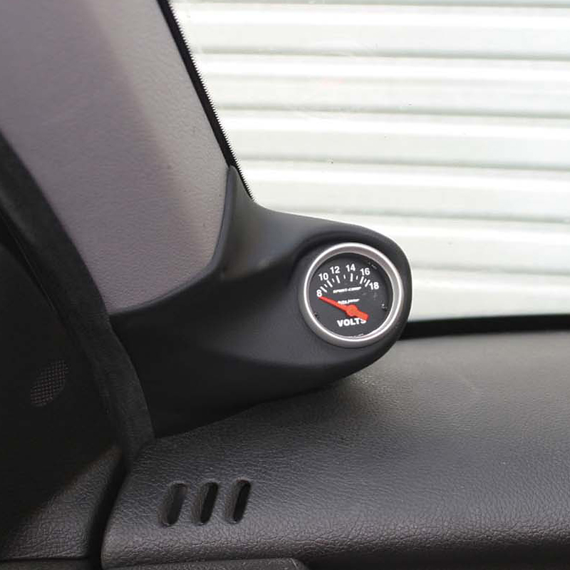 RGM A-Pillarmount Left - 1x 52mm -  Volkswagen Passat 3B 1996-2000 - Black (ABS)