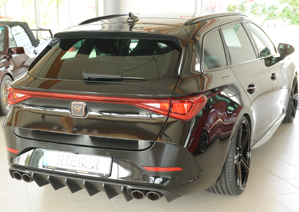 Diffuser passend voor Seat Leon KL ST/sportstourer 2020- Rieger mat zwart