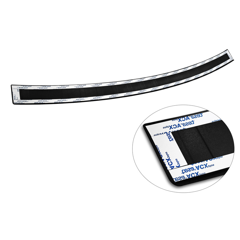 Matt Black Stainless Steel Rear bumper protector  Mazda CX5 II 2017- incl. Facelift 'Ribs'