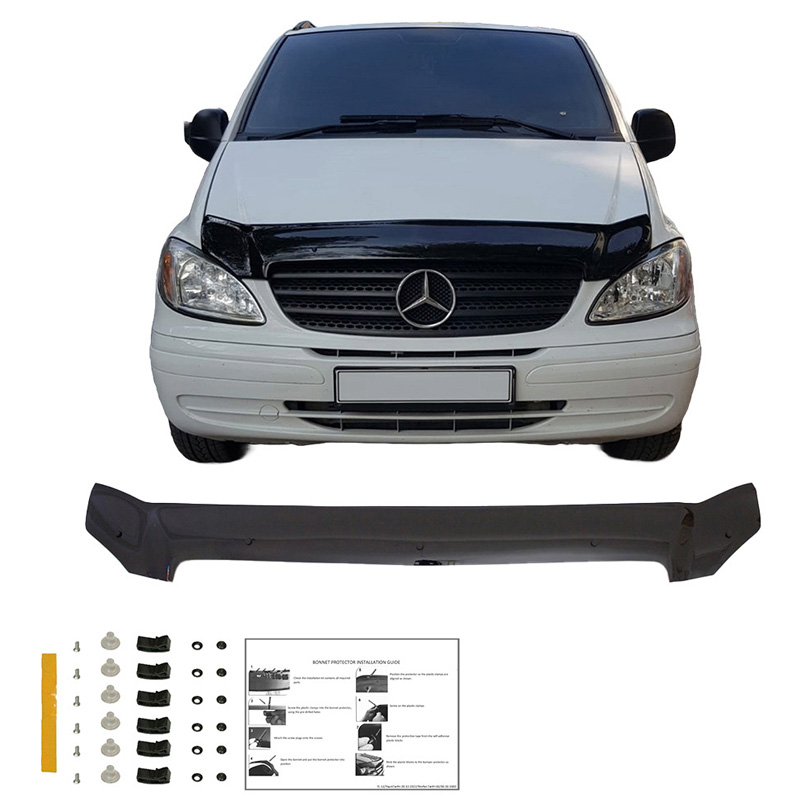 Bonnet Protector  Mercedes Vito W639 2003-2014 - Gloss black