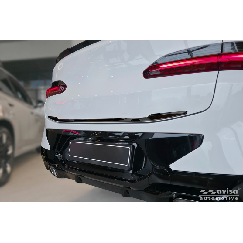 Avisa Black Chrome Stainless Steel Tailgate Trim  BMW X4 II (G02) M-Sport Facelift 2021-